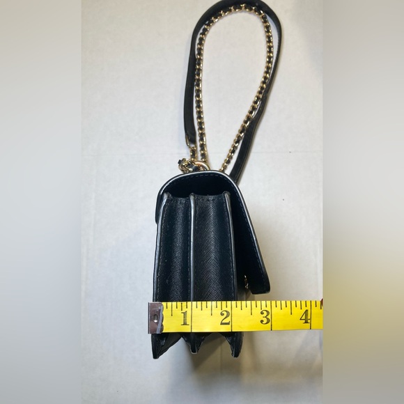 Tory Burch Robinson Mini Saffiano Leather Shoulder Bag in Black - Picture 13 of 15